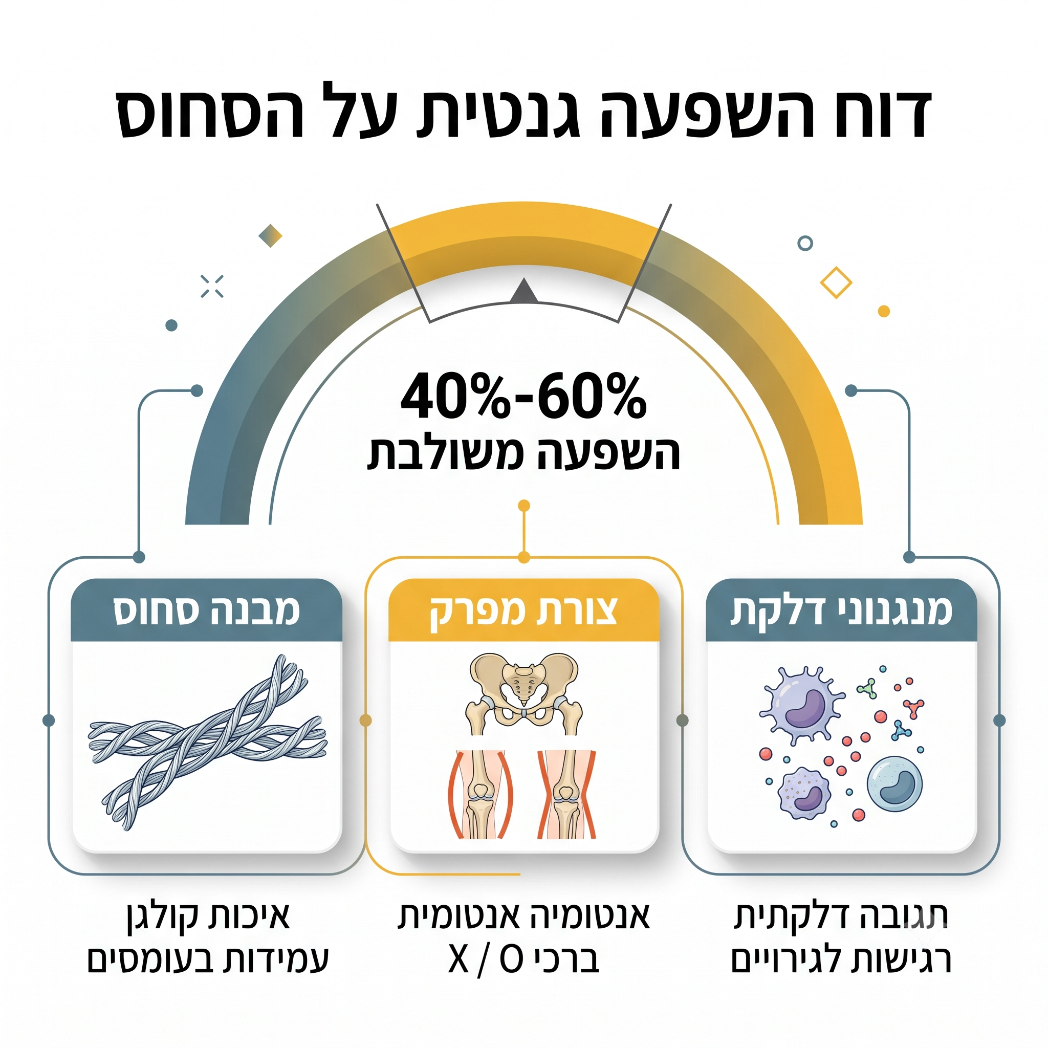 גנטיקה ושחיקת סחוס | אינפוגרפיקה