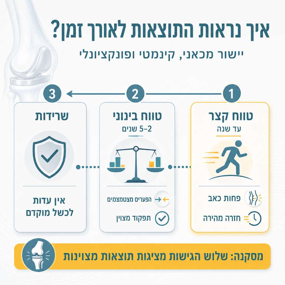 יישור בהחלפת ברך | אינפוגרפיקה