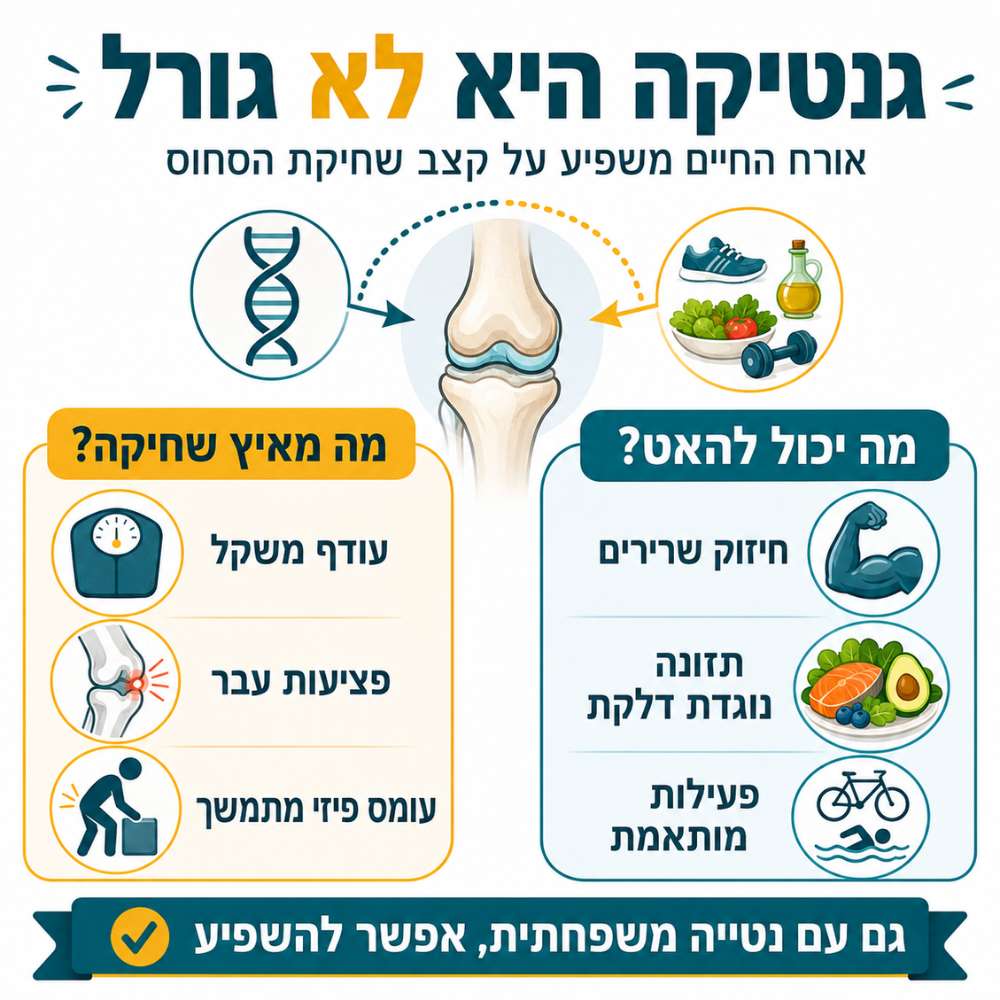 גנטיקה ושחיקת סחוס | אינפוגרפיקה